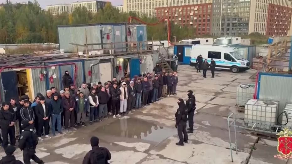 Санкт-Петербургдаги қурилиш майдончаларида 617 киши текширилди: 6 нафар мигрант ушланди